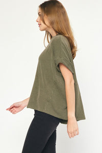 Lead The Way Top - Olive