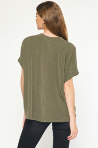 Lead The Way Top - Olive