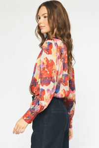Watercolor Memories Bodysuit - Red
