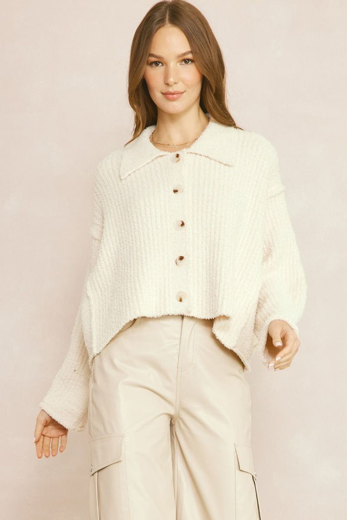 Soft Whispers Cardigan - Cream