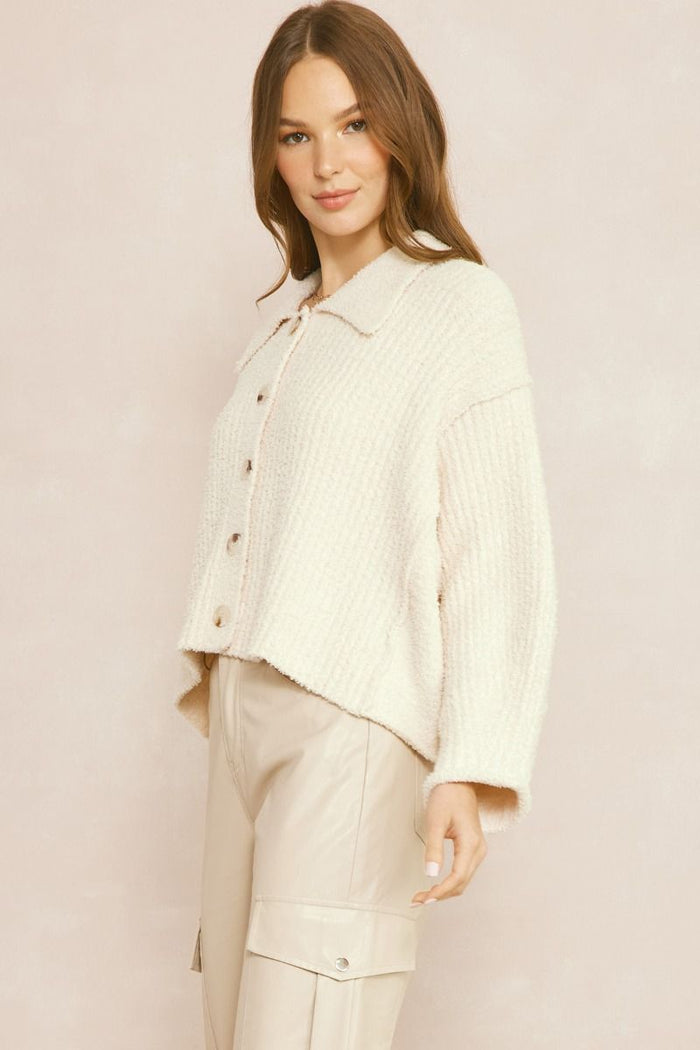 Soft Whispers Cardigan - Cream