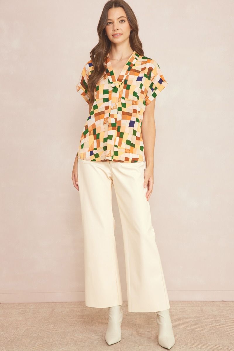 Building Block Top - Persimmon