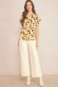 Building Block Top - Persimmon