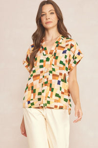 Building Block Top - Persimmon
