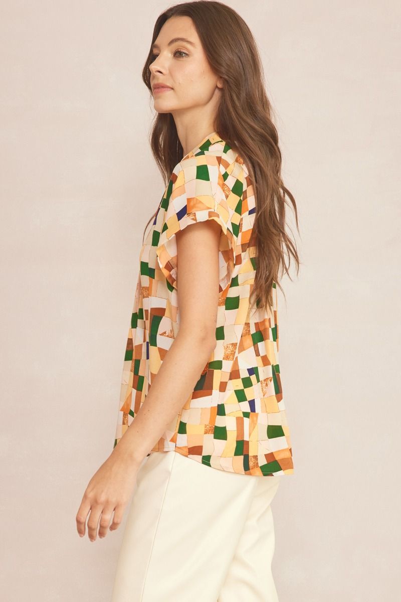 Building Block Top - Persimmon