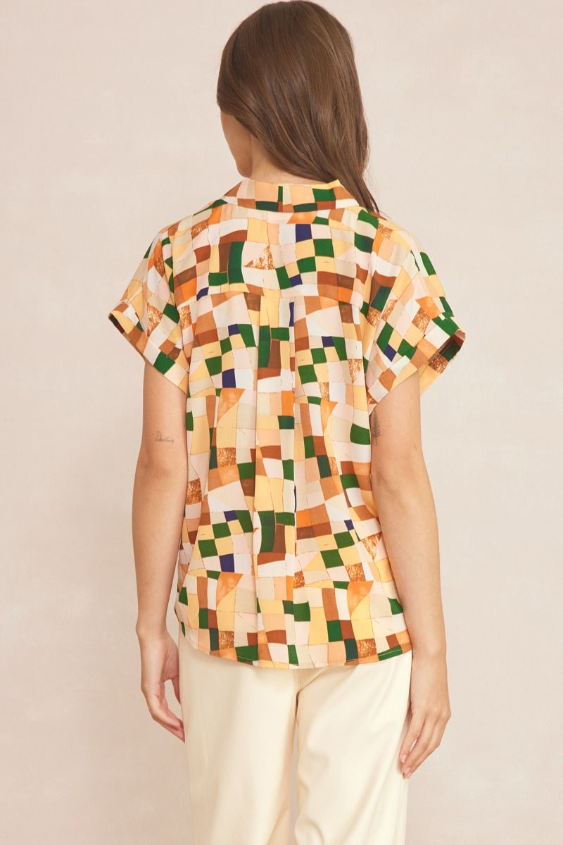 Building Block Top - Persimmon