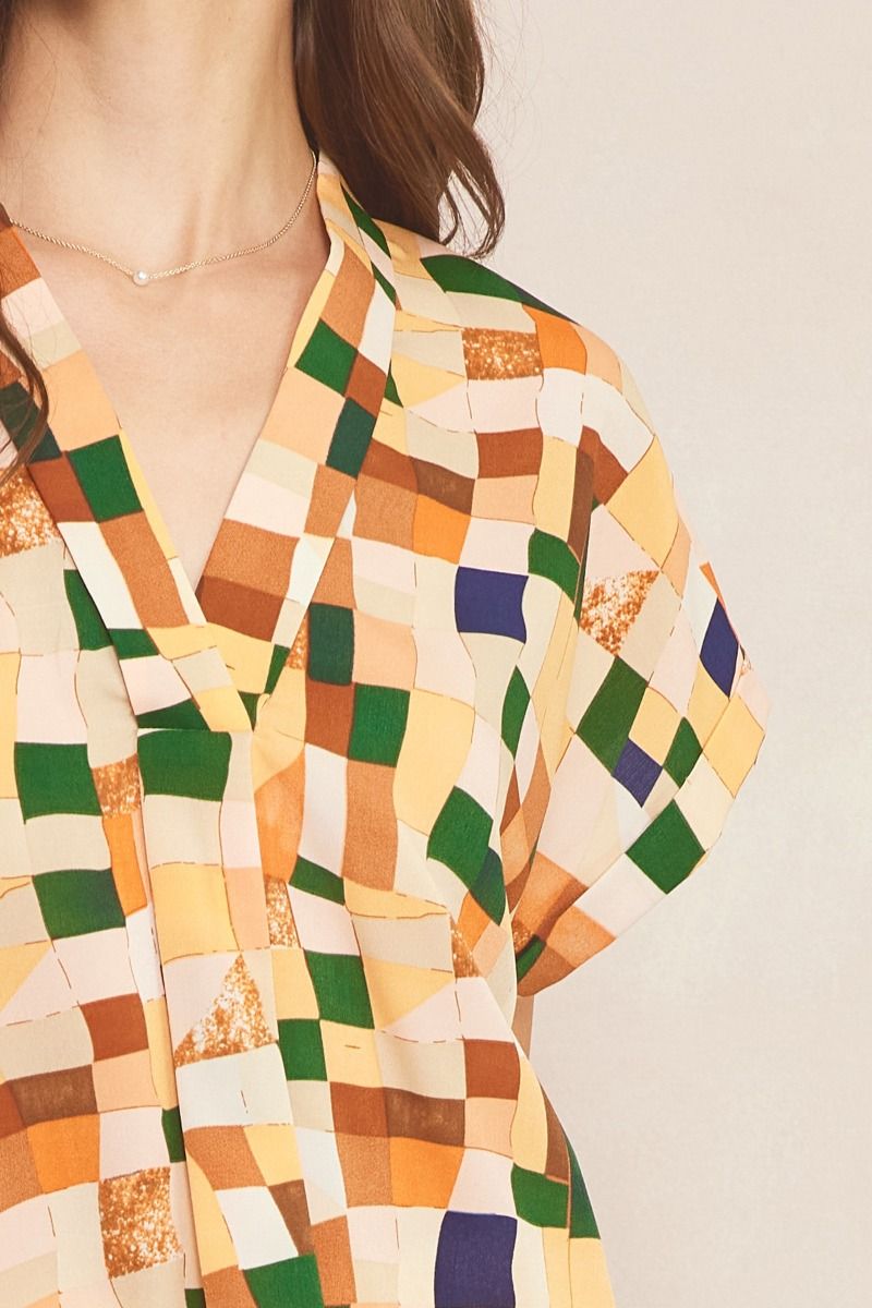 Building Block Top - Persimmon