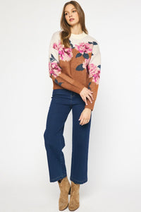 Full Bloom Sweater - Rust