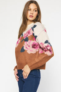 Full Bloom Sweater - Rust