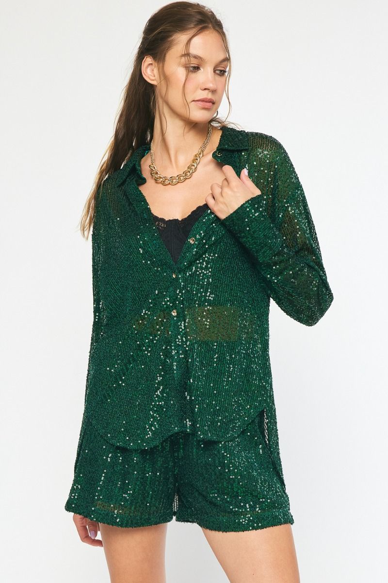 Sparkle Bright Top - Green