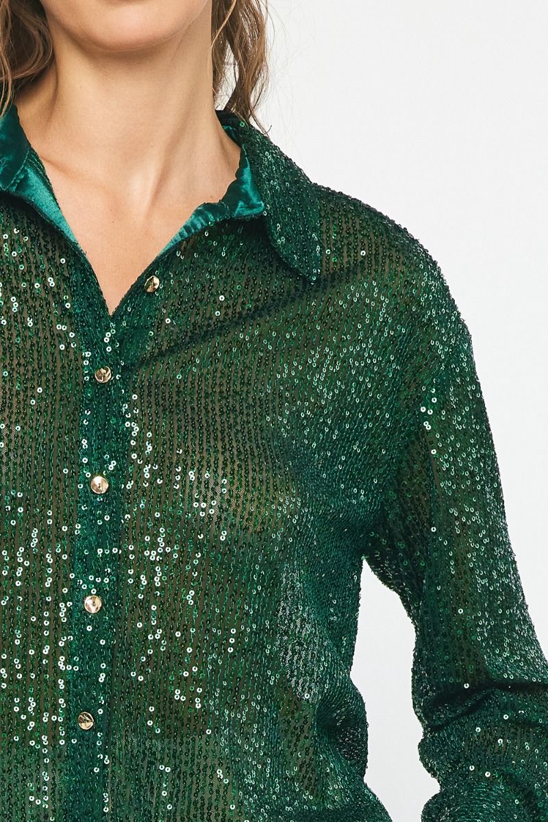 Sparkle Bright Top - Green