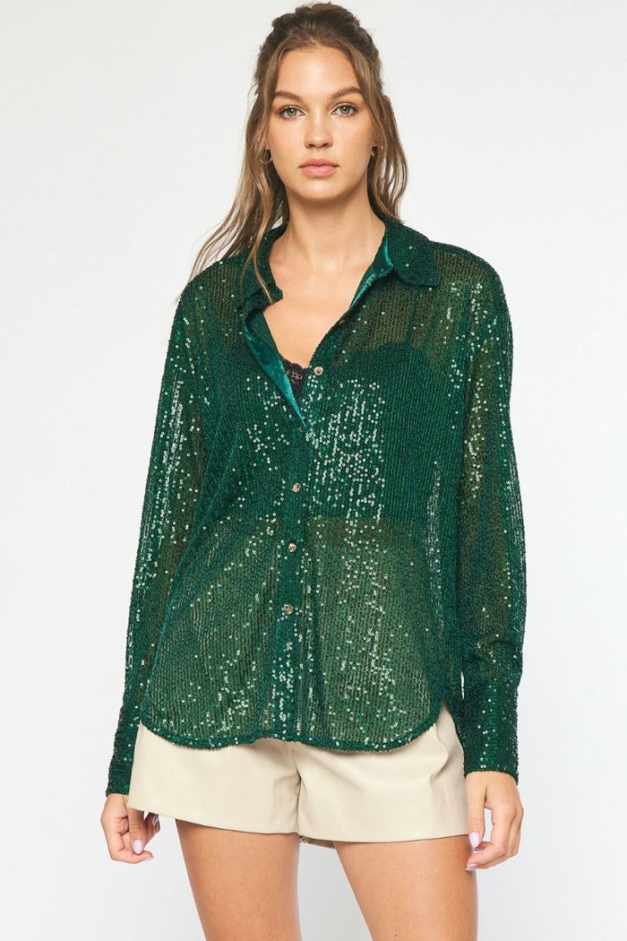 Sparkle Bright Top - Green