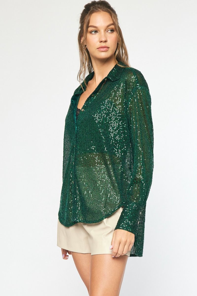 Sparkle Bright Top - Green