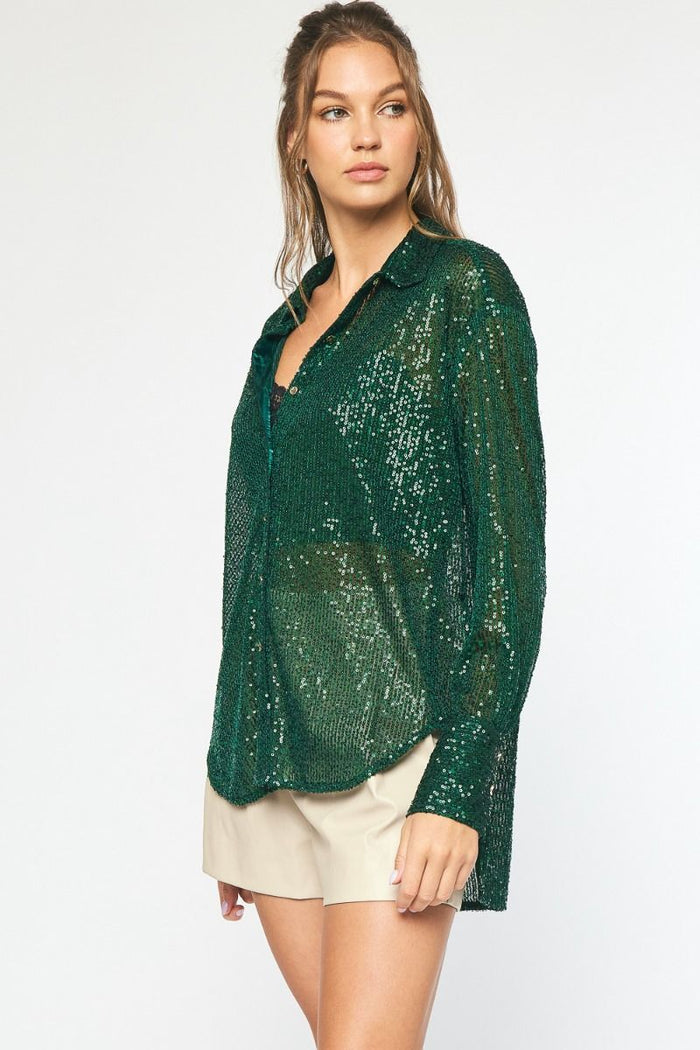 Sparkle Bright Top - Green