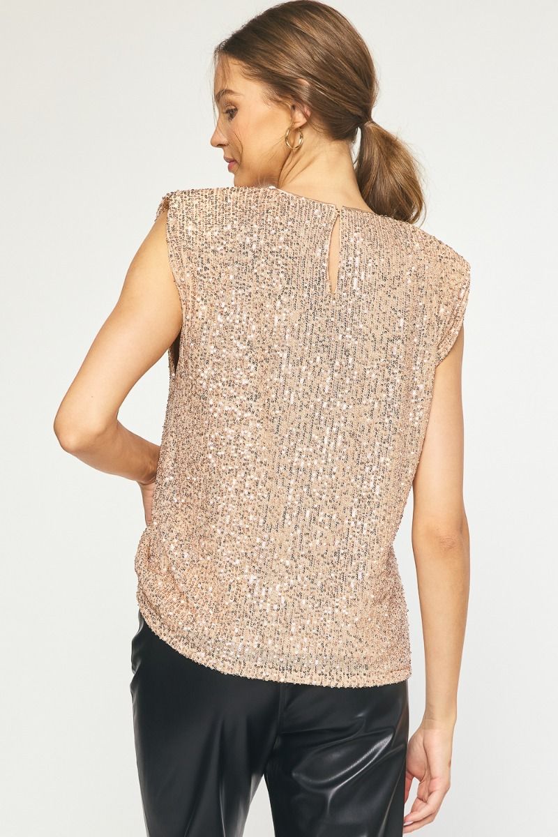Outshine The Stars Top - Champagne