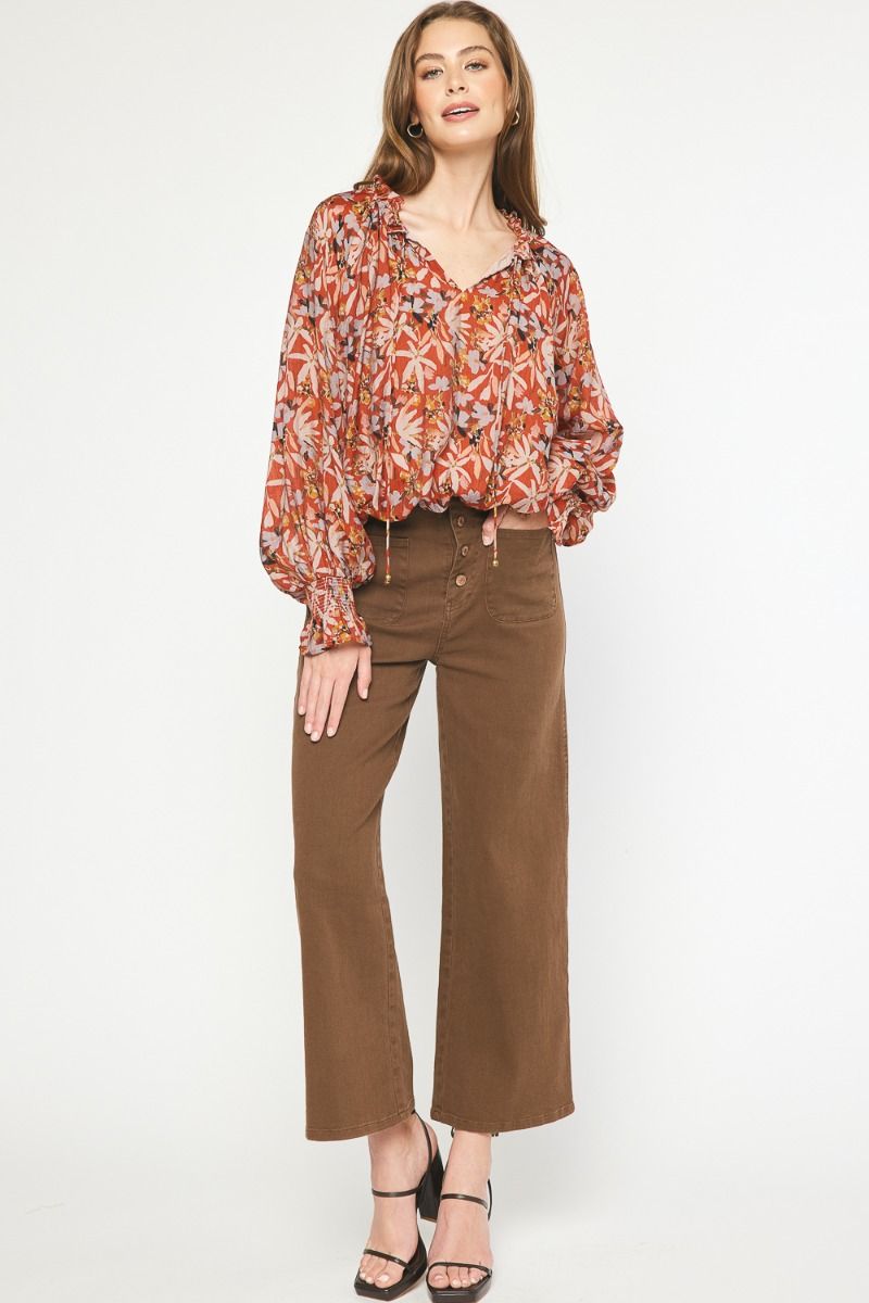Autumn Day Top - Rust