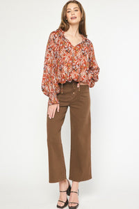 Autumn Day Top - Rust
