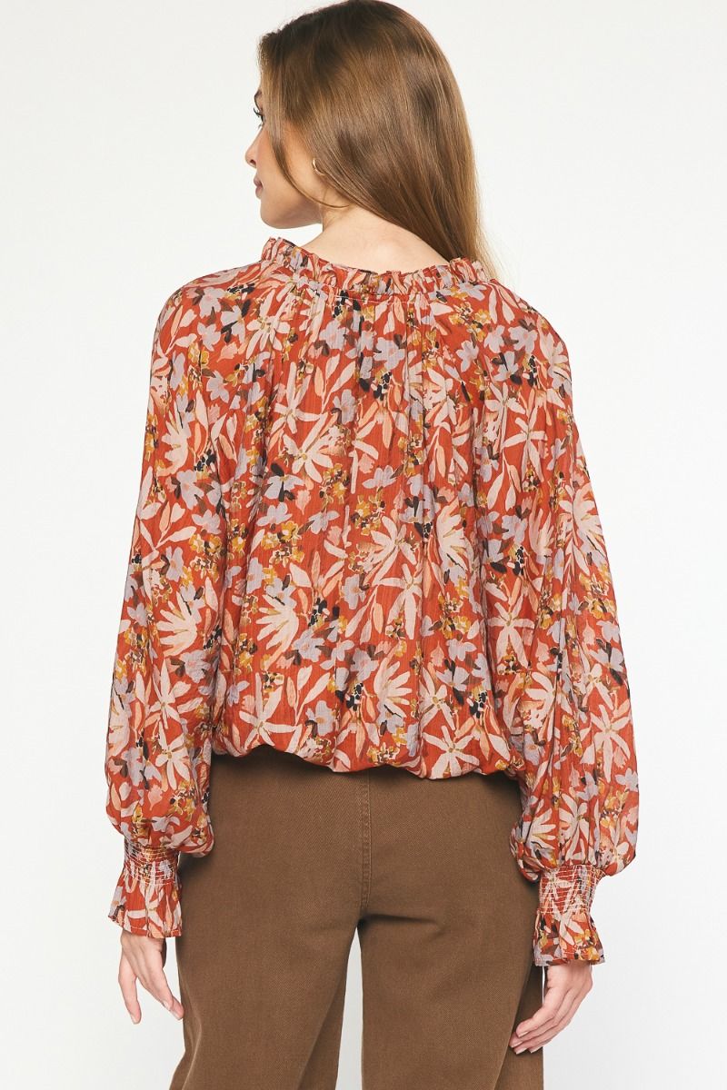 Autumn Day Top - Rust