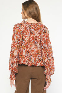Autumn Day Top - Rust