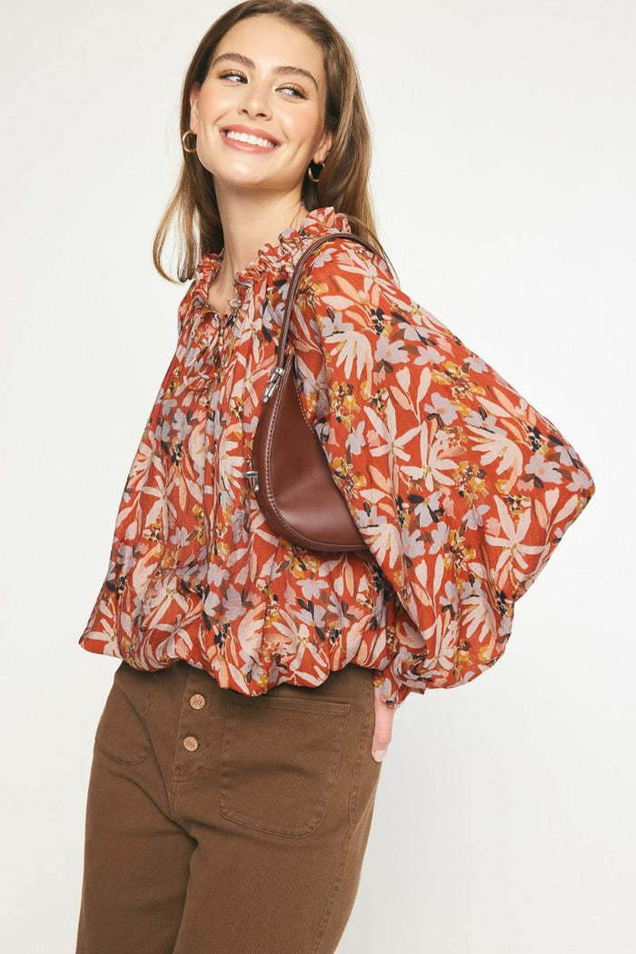 Autumn Day Top - Rust