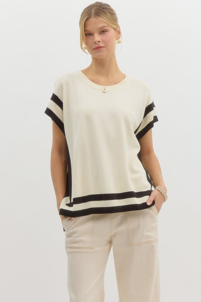 Streamline Promenade Top - Cream