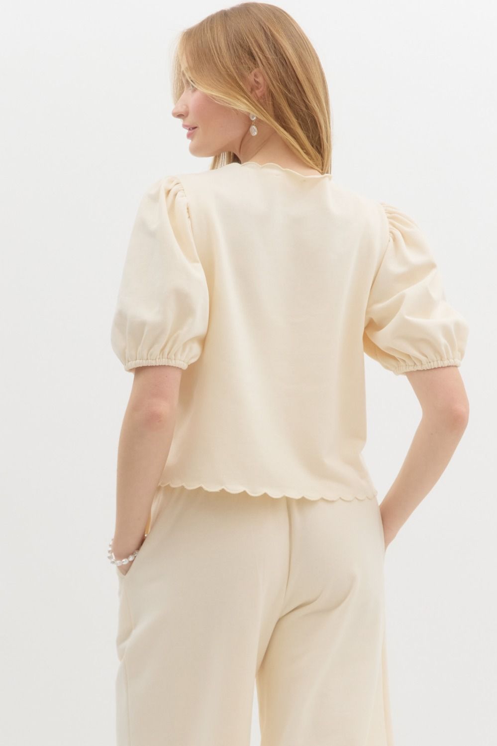 Tangled In Lace Top - Ecru