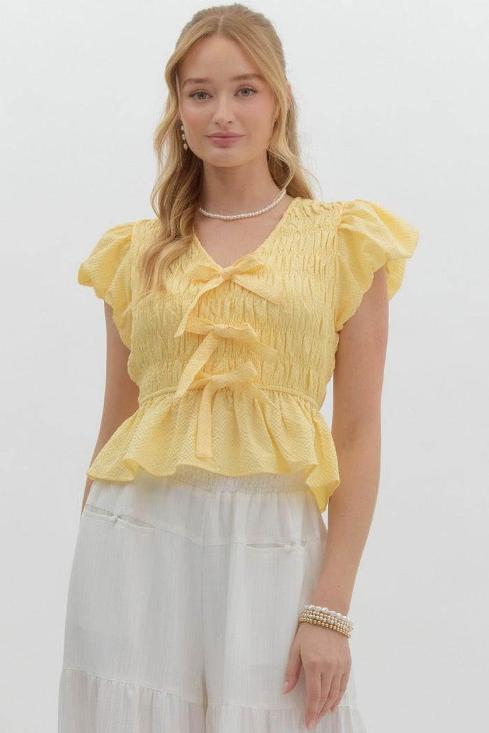Gathering Hope Top - Lemon