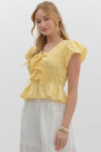 Gathering Hope Top - Lemon