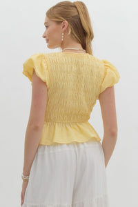 Gathering Hope Top - Lemon