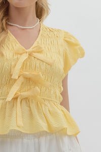 Gathering Hope Top - Lemon