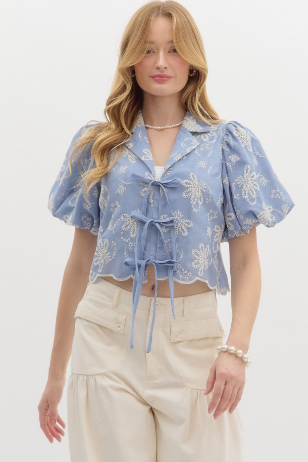 Well Wisher Top - Blue