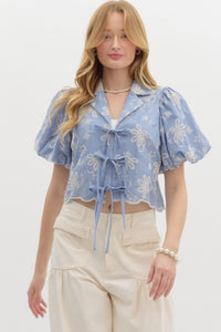 Well Wisher Top - Blue