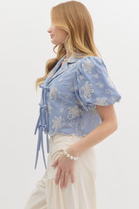 Well Wisher Top - Blue