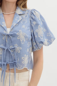 Well Wisher Top - Blue