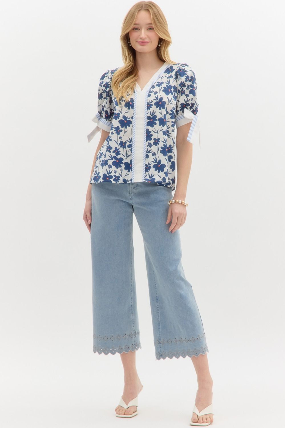 Garden Path Top - Ivory