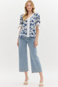 Garden Path Top - Ivory