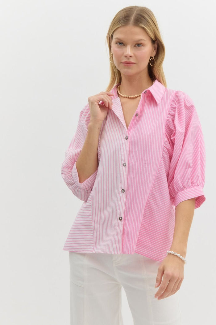Lickety-Split Top - Pink