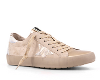 Beige Cowhide Goose Sneakers ((LOW STOCK - Size 7, 8 1/2, & 9))