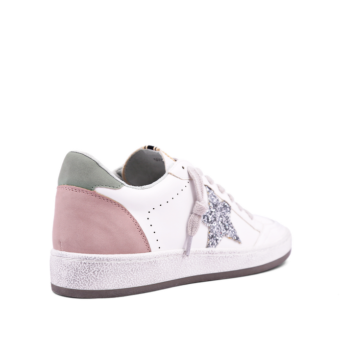 Paz Silver Sparkle Goose Sneakers ((LOW STOCK - Size 6 1/2 & 8)