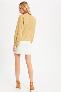 Downtown Girl Crop Top - Mustard