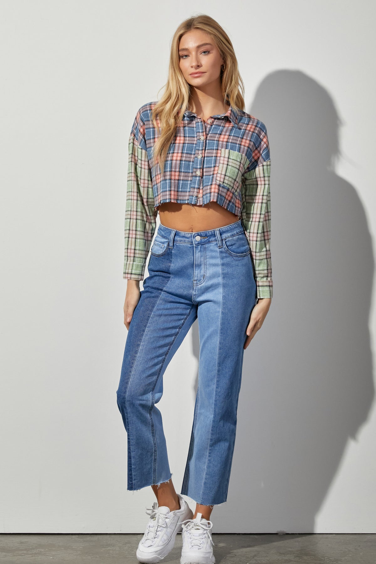Arm In Arm Top - Green Multi