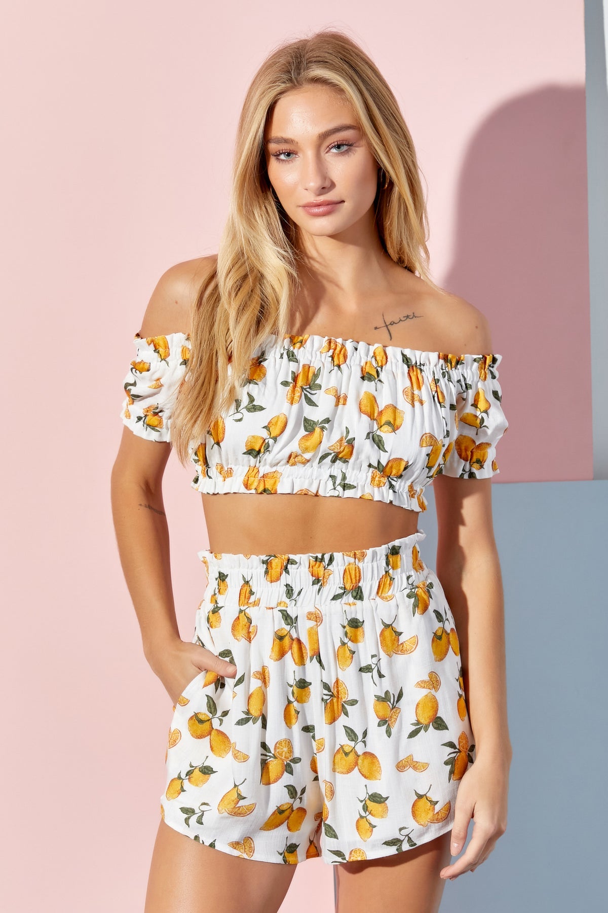 Lemonade Stand Shorts - White