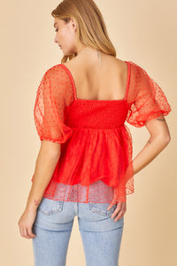 Love So Pure Top - Red