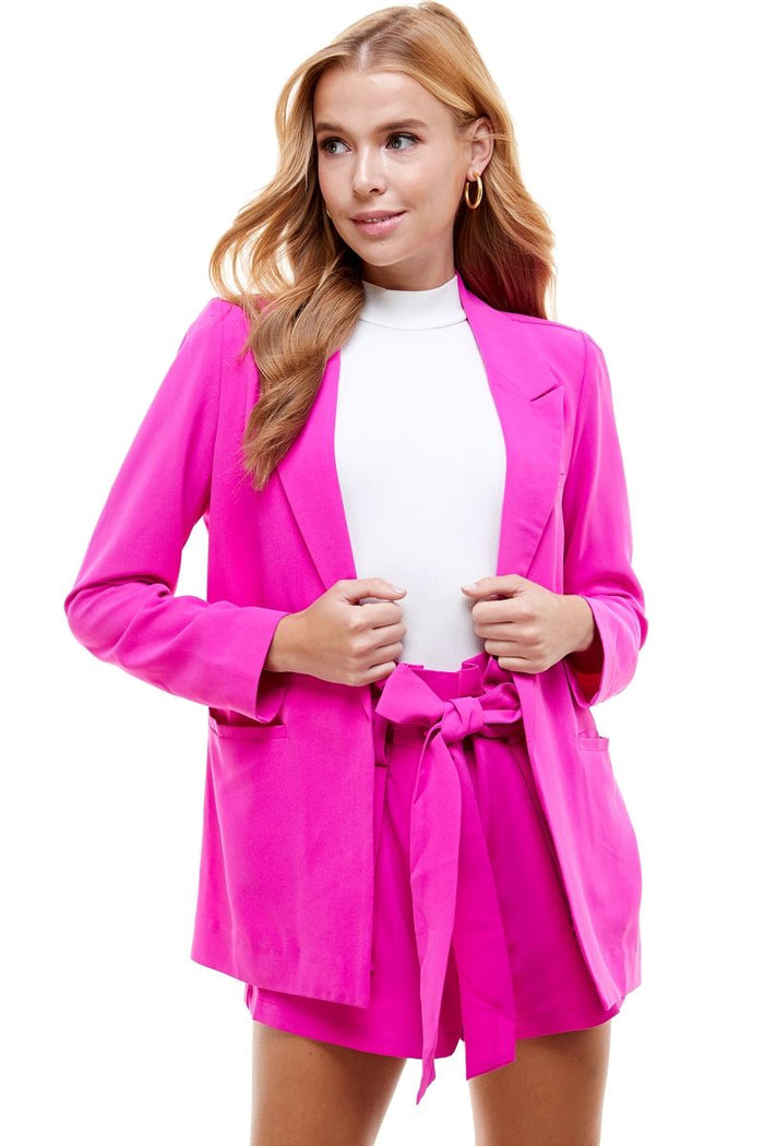 Work In Progress Blazer - Magenta