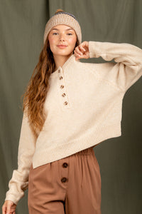 Heart Warming Sweater - Oatmeal
