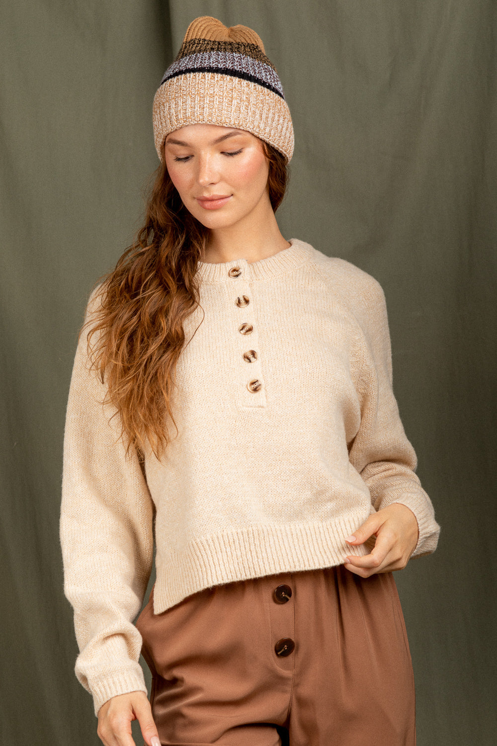 Heart Warming Sweater - Oatmeal