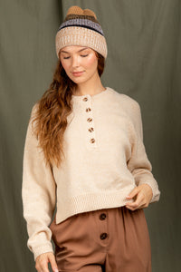 Heart Warming Sweater - Oatmeal