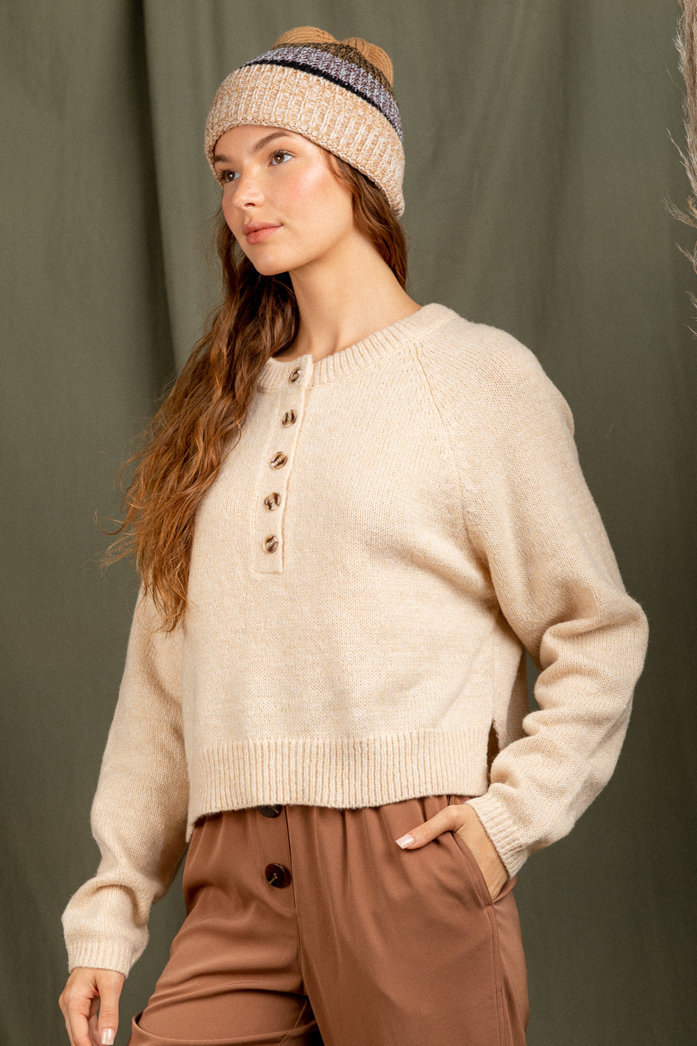 Heart Warming Sweater - Oatmeal