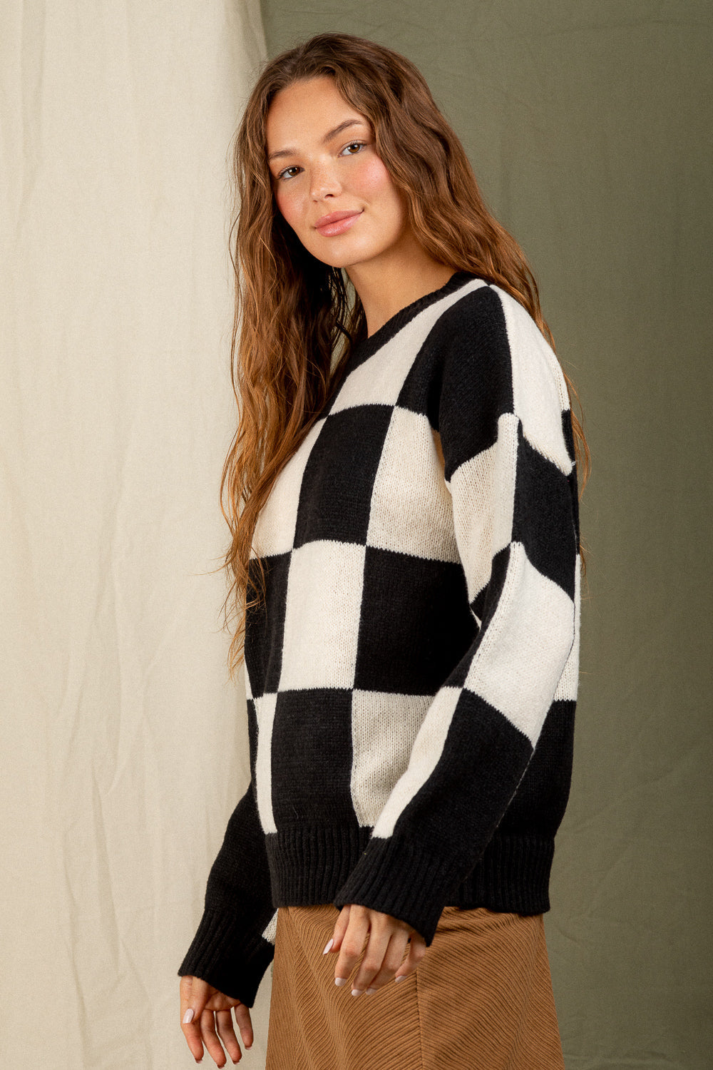 Check Mate Sweater - Black