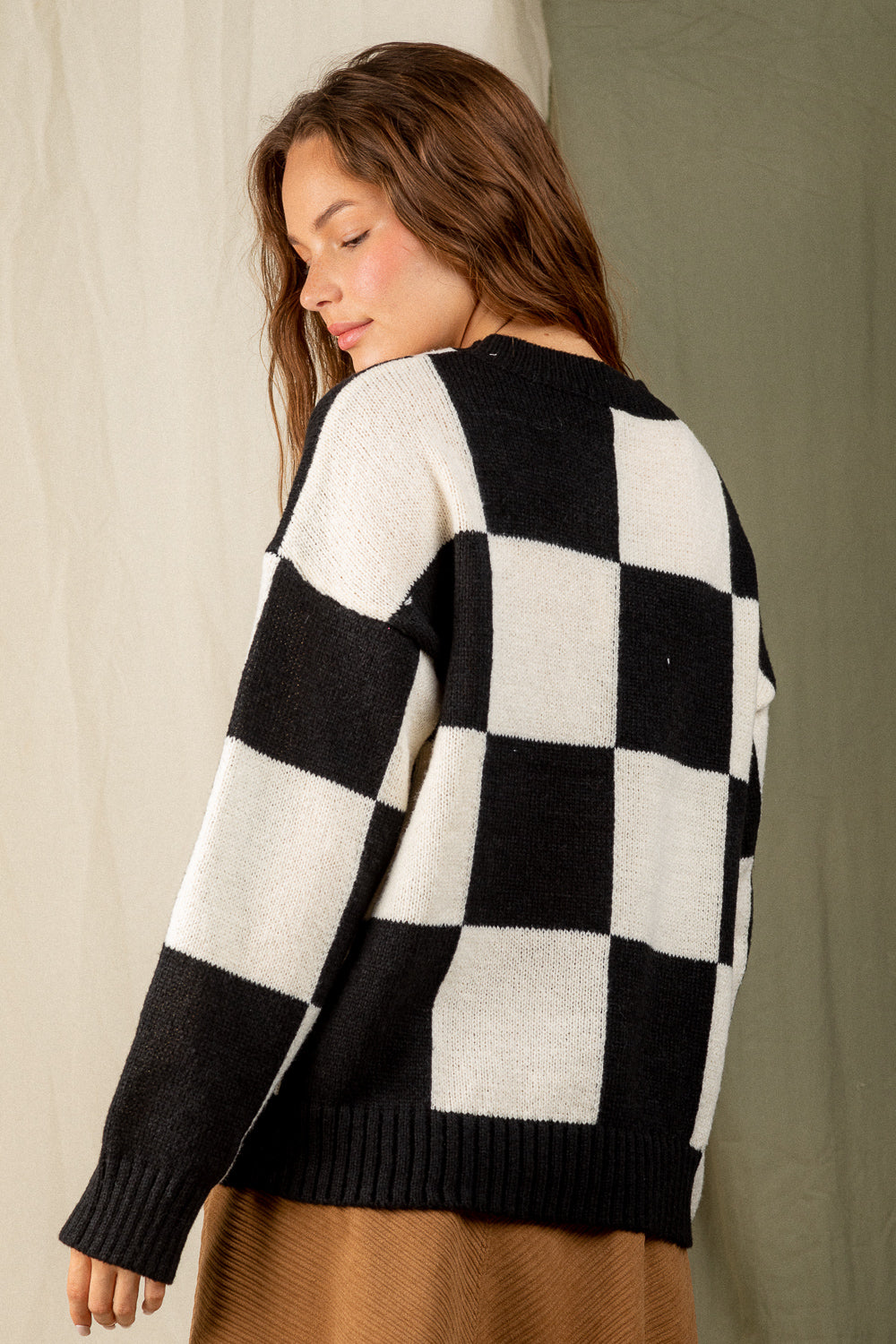 Check Mate Sweater - Black